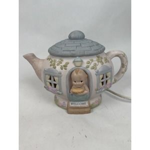 Baby Enesco Rose O'Neill Kewpieville Teapot House Night Light 1993 Kewpie Jesco